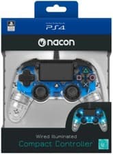 Image of Nacon Illuminated Compact Controller - Blue for PS4 PlayStation 4 New