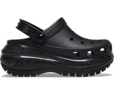 Image of CROCS MEGA CRUSH RAINBOW GLITTER CLOG BLACK 208794 US W6