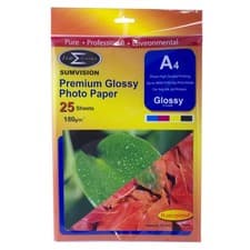 Image of Sumvision Glossy A4 Inkjet Photo Paper 180gsm - 25 Sheets