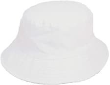 Image of Unisex White 100% Cotton Bucket/Bush Sun Hat in 3 Colours and sizes