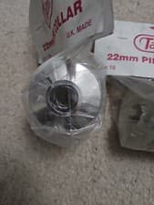 Image of Talon 22mm Pipe Collar 2 PACKS OF 10 In Chrome Effect NEW