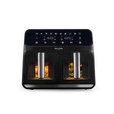 Image of Salter Air Fryer Dual View Clear Window Touch Display 7.6L Healthy Cooking 1700W