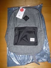 Image of BNWT Herschel Supply Co Heritage Grey Raven Crosshatch Rucksack Backpack Bag