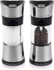 Image of Modern Salt and Pepper Mills, Adjustable Grind Precision-Gift Set for Mom/Her