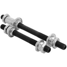 Image of Complete Conventional Threaded Rear Bicycle Wheel Axle Ø10x145Mm For