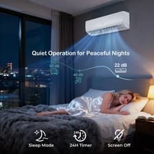 Image of 9000 BTU (2.6 kW) Inverter Air Conditioner & Heater Mini Split Air Conditioner