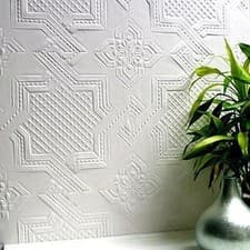 Image of RD0655 Anaglypta Supaglypta Seymour White Textured Paintable Wallpaper