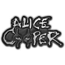 Image of Alice Cooper logo pin badge, One Size, Metal, no gemstone