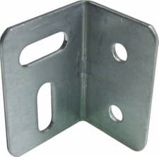 Image of NEW pk of 10 Steel Angle Brackets 25mm x 27mm x 38mm with adjust slot D010