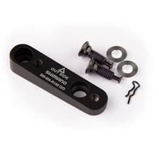 Image of Shimano Spares Adapter Flat Mount Calliper To Road Flat Frame Mount Rear 160MM