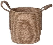 Image of Seagrass Storage Basket Small Medium Large Natural Woven Rattan Home Decoration