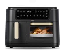 Image of Cello AF901A Easy Fry Dual Zone Digital 11 litre Air Fryer 2 Draw 3.5L 7.5L Oven