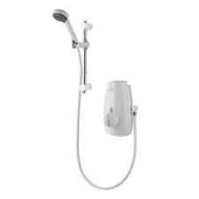 Image of Aqualisa Aquastream Thermostatic Power Shower - White, Gravity Systems