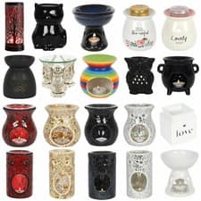 Image of Oil Burner Wax Warmer Various Ceramic Designs Scent Oil Wax Melts Fragrance Gift