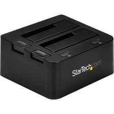 Image of Startech Dual-Bay Usb 3.0 To Sata And Ide Hard Drive Docking Station 2.5/3.5" Sa