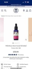 Image of Neal's Yard Wild Rose Glow Facial Oil - 28ml brand new, sealed