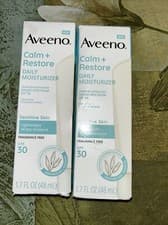 Image of Aveeno Calm + Restore Daily Moisturizer SPF30 1.7 fl.oz Exp04/2025/2pc