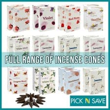 Image of Stamford Incense Cones Home Fragrance Scents Perfume Burn Longer Huge Range
