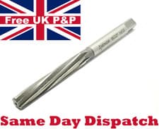 Image of Anchor Spiral Flute Hand Reamer 15/32" Straight Shank Imperial Milling HSS M2