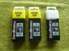 Image of 3 x Staples, Cable, 10mm/3/8", 7 ( Pk1000), Heavy Duty Staples Pack Of 1000
