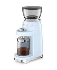 Image of Smeg 50's Style Electric Coffee Grinder, Pastel Blue, CGF03PBUK