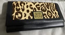 Image of Biba Faux Fur Leopard Purse Wallet