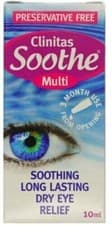 Image of 10ml Clinitas Soothe Multi-Lens Rewetting-Soothing Long Lasting Dry Eye Drops