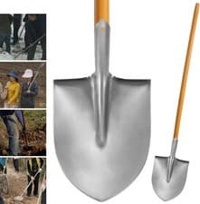 Image of Ultimate Durability Shovel Multifunctional Garden Shovel Wooden Handle