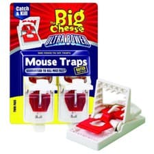 Image of Mouse Traps The Big Cheese Ultra Power Traps - Baited Ready to Use- Twin Pack