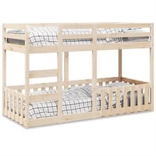 Image of Bunk Bed 75x190 cm Solid Wood Pine