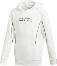 Image of Adidas Children's Hoodie R.Y.V. Sweatshirt, GD2826, White, Size: 116, New