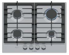 Image of Bosch PCP6A5I90 Series 6 60cm 4 Burner Gas Hob - Stainless Steel NEW