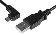 Image of STARTECH - Left Angled Micro USB Charge & Sync Cable, 0.5m