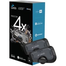 Image of Leatt Freecom 4X Bluetooth Intercom by Cardo Waterproof 4-Way Motorcycle Duo