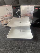 Image of Rayware Milan Two Tier Square Cake Stand X 2