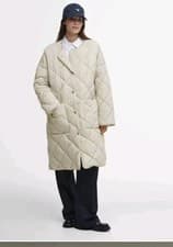 Image of Barbour Women's Brigitte Puffer Long Jacket Coat Size 12 Quilted Winter Coat