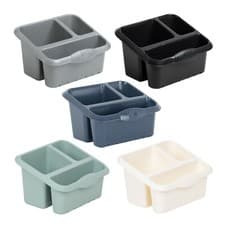 Image of Large Kitchen Sink Washing Up 3 Compartments Tidy Caddy Storage Organiser Home