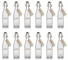 Image of 12 x Kilner Clip Top Glass Preserve Storage Bottle Oil Food Dressing 0.55 Litre