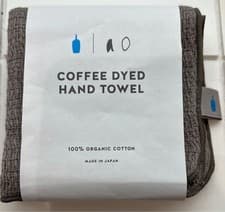 Image of Blue Bottle Coffee Dye Hand Towel Organic Cotton Grey Made in Japan ao New