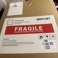 Image of aurora 300x500mm oval framless wall mirror