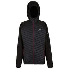 Image of Regatta Mens Andreson Hybrid Synthetic Insulated Hooded Jacket - Black