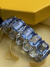 Image of Swarovski Millenia Octagon Cut Bracelet Blue