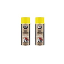 Image of K2 BRAKE CALIPER PAINT YELLOW GLOSS 260°C Resistant Spray Lacquer - 400mL 2 CANS