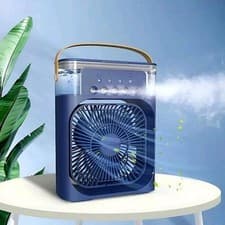 Image of Portable Mini Air Cooler Mist Fan Humidifier – 3-in-1 Cooling Power for Any Room
