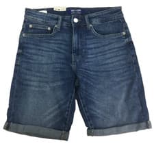 Image of ONLY & SONS Women's Shorts Size M Blue Denim Pockets Belt Loops Zip New F1