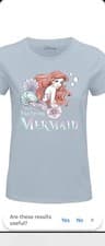 Image of The Little Mermaid Ariel Gildan Disney Womens Short Sleeve T Shirt Size XL New