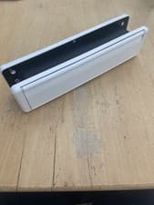 Image of Fab Fix Nu Mail Heavy Duty 12" Inch Sprung Letter Box Plate UPVC Wooden Doors