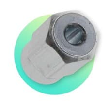 Image of Dremel Drive Nut Adaptor Part 225 Flex Flexi Shaft Attachment - 2610916116