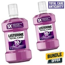 Image of Listerine Total Care Antibacterial Mouthwash Protection – 1000mL (Pack of 2)