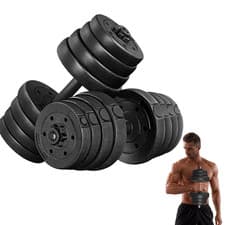 Image of 28KG Dumbbells Set 62LB Adjustable Free Weights Home Gym Equipment Lifting Train